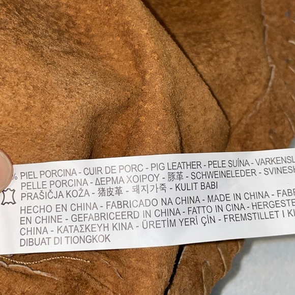 EUC Zara Basic 100% Leather Seamed Woven Pencil Mini Skirt Size Small - Picture 5 of 10